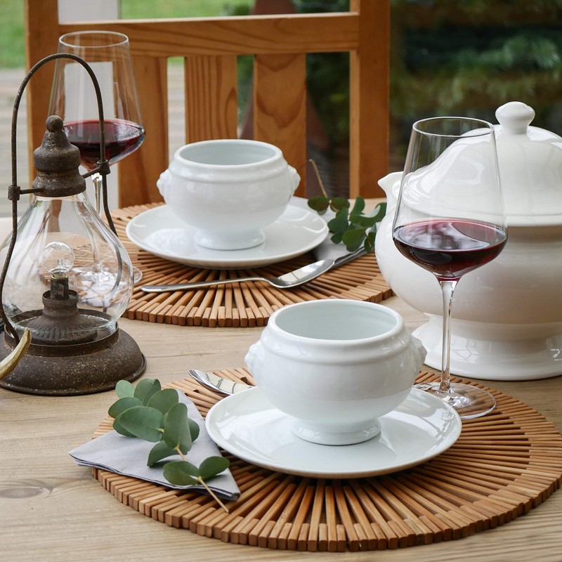 Westmark Bamboo Placemat Handmade Round Diameter 38 cm Bamboo Saleen