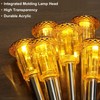 Luces solares para jardín DenicMic CL-XDC impermeables color naranja 10