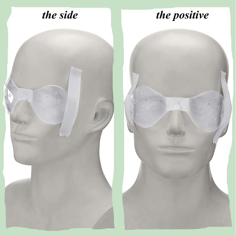 Plastic Ventilated Eye Shields Plastic Eye Coverings with Small Hole