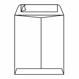 Open End Catalog Envelopes, 9-1/2" x 12-1/2", 28#, White Kraft, Center Seam, Pressure Sensitive Seal (Box of 500)