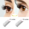 Pre Made Fan Eyelash Extensions 4D-D-0.10-9mm Short Stem Premade Fans