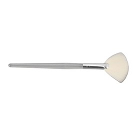 Flat Face Mask Brush, DIY Face Mask Fan Applicator Transparent Handle Soft Foam Stirring for Powder Masks for Salon