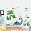 decalmile Dinosaur Wall Decals Palm Tree Kids Wall Stickers Baby