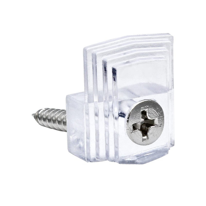 Jiozermi 30 Pcs Glass Window Retainer Clips Kit, Transparent Mirror