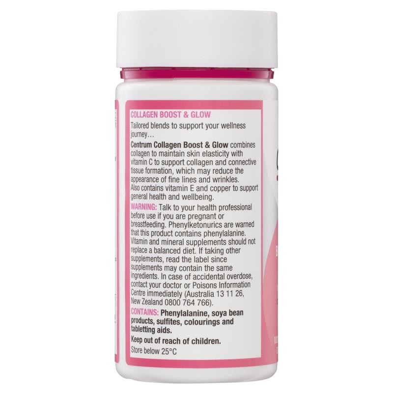 Centrum Collagen Boost & Glow, 50 Tablets
