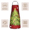 Christmas Aprons for Women Men Green Xmas Tree Kitchen Aprons