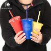 100 Vasos Reusables Uupz 16 Oz Bautizo Recuerdo Bolo Mayoreo