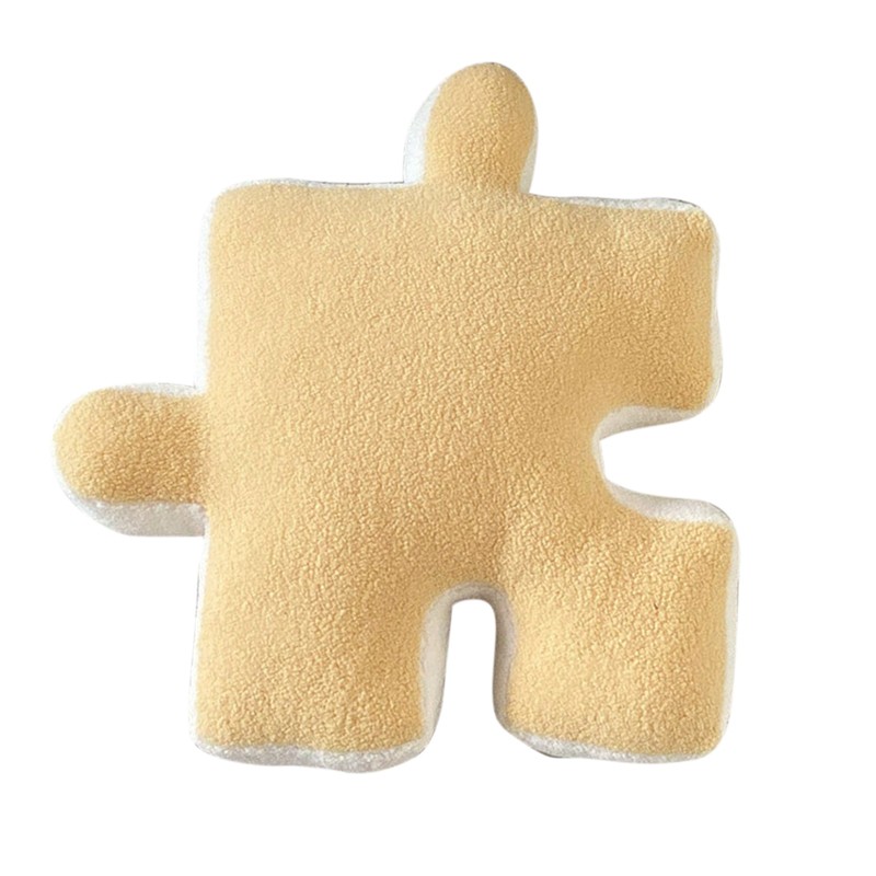 Plush Throw Pillow Ultra Soft Cushion Puzzle Special Shaped for