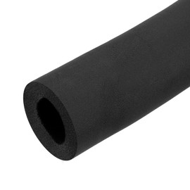 uxcell Foam Tubing for Handle Grip Support, Pipe Insulation Outside Pipe Lagging, 34mm ID 64mm(2 1/2") OD 1m Black