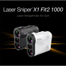 Shot Navi(ショットナビ) Golf Laser Distance Measuring Instrument LaserSniper X1 Fit2 BK Lightweight & Ultra Compact Height Difference Laser Distance Measuring Instrument