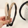 Headband - Faux Leather Headband Cross Twisted Braided Rope Style