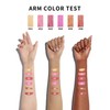 Lippenstift mit Pailletten, Metallic-Lippenstift, matt, langanhaltend, hochpigmentiert, schimmernd, wasserfest, Lippenbalsam,