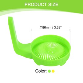 uxcell 6 Pcs Sprouting Lids for Mason Jars 86mm Wide Mouth Sprouts Growing Kit for Grow Bean Sprouts, Salad Sprouts, Yellow/Green