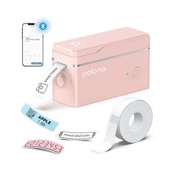 P31S Bluetooth Thermal Label Printer, Wireless Mini Sticker Printer with