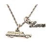 ChubbyChicoCharms Hearse Rope Chain Cursive Love Necklace