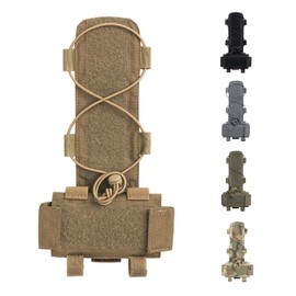 EXCELLENT ELITE SPANKER Tactical Helmet Battery Pouch Counterweight Pouch MK1 Helmet Battery Pack Balance Weight Bag with Hook&Loop for Tactical Helmet Airsoft Hunting, Coyote Brown