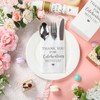 Fuutreo 100 Pcs Wedding Linen Feel Napkins Pocket Disposable Flatware