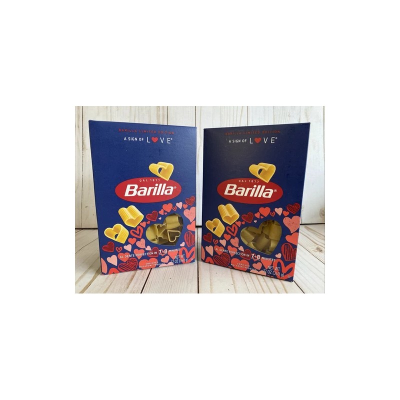 Barilla Limited Edition Heart Shaped Pasta Exp 7-2027 2 Boxes