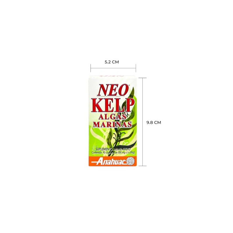 Anahuac Neo Kelp Suplemento Alimenticio 90 Cápsulsas