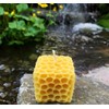 Honeycomb Cube Candle / 100% All Natural Beeswax/Handmade in USA/Bees