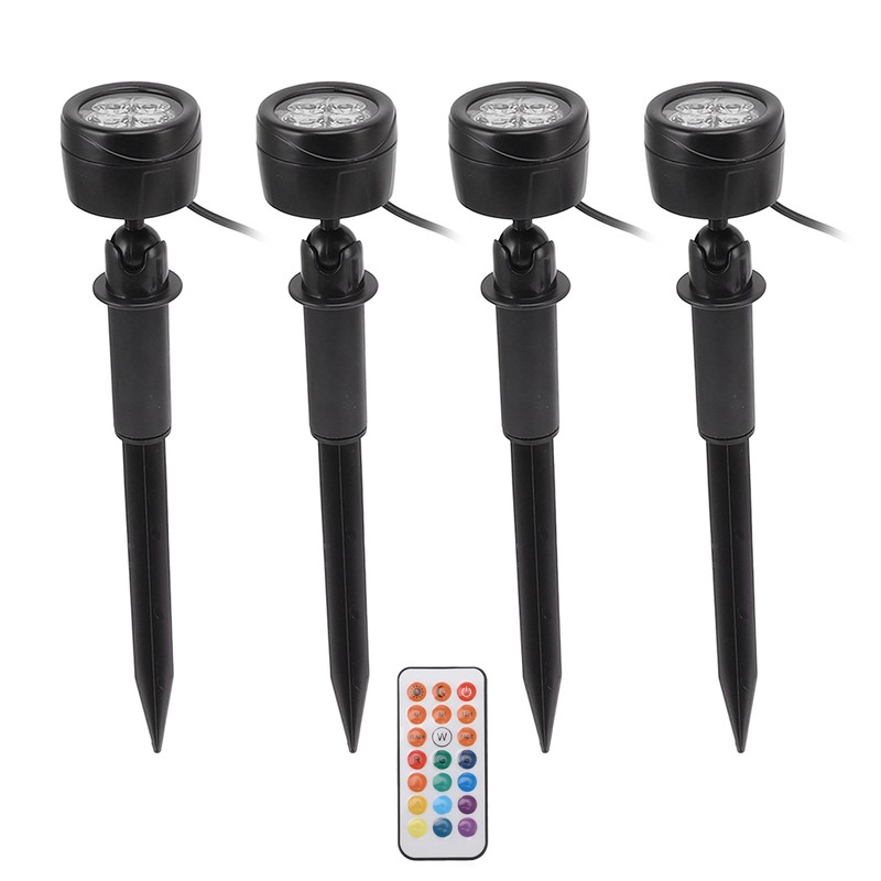 LED Landscape Spotlight Light Waterproof 360° Rotatable 13 Colors High
