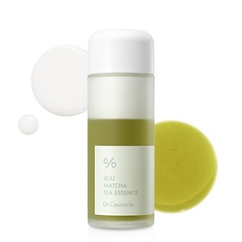 Dr.Ceuracle Jeju Matcha Tea Essence - Tónico lechoso purificador de la piel con extracto de matcha, 9 péptidos, ceramida, esencia coreana para el cuidado de la piel (5.07 onzas líquidas)