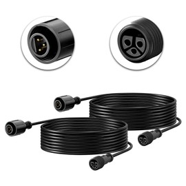 Banord 6.56FT Extension Cord for RGBW Landscape Spotlights, 3 pin(2 Pack)