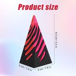 Lyreh Impossible Cone, 3D-Printed Spiral Cone Fidget Toys Impossible Pyramid Passthrough Sculpture Colorful Toys Illusion Fidget Desktop Decoration for Stress Releasing