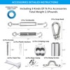 Globe String Light Suspension Kit, Outdoor Light Guide Wire, Vinyl