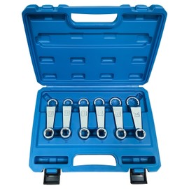 JEUCLEL 6PCS Engine Motor Mount Socket Rear Camber Adjusting Wrench Suitable for Most Car Models, 16mm 17mm 18mm 19mm 21mm 24mm Engine Fixing Screws Oil Filter Removal Wrench Kit, Wheel Alignment