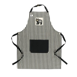 Lazy One Kitchen Aprons for Women, Adorable Woven Cotton Adjustable Aprons for Baking, Aprons for Women with Pockets,Mama Bear