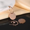 INFINIONLY Fashion Men's Stainless Steel Hoop Earrings Round Coin Lady