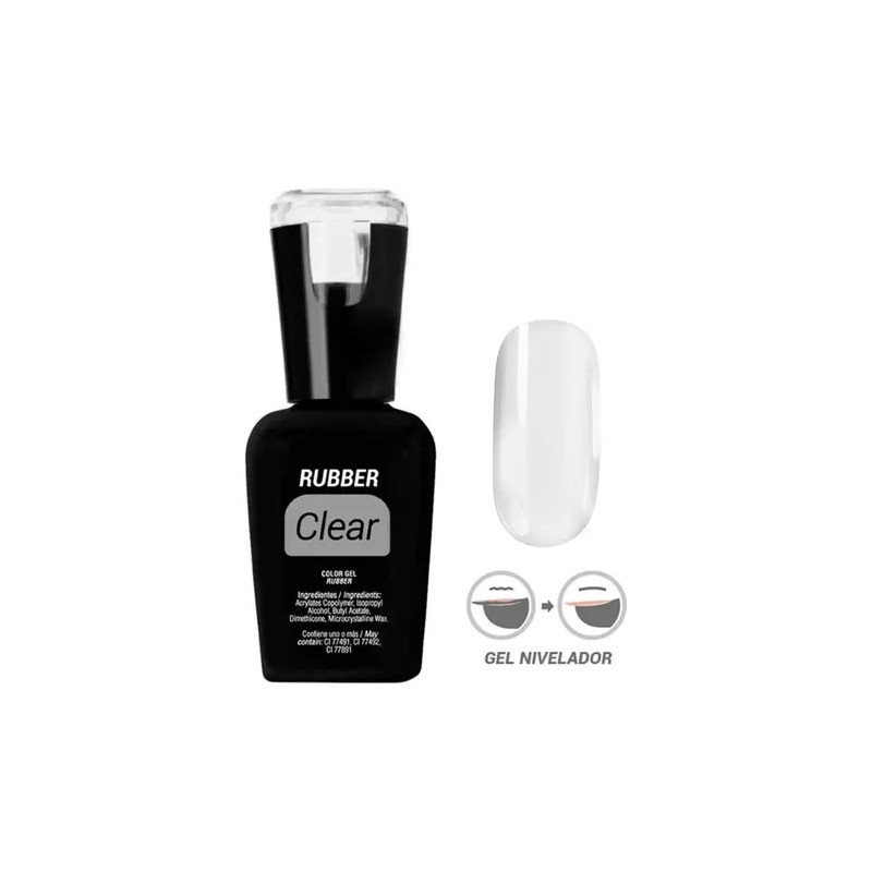 Rubber Organic Nails Pink Beige O Clear De 15ml A