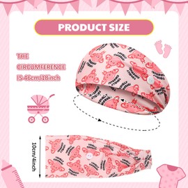 Yearntown 12 Pcs Labor and Delivery Nurse Headbands for Women Non Slip Nursing Headbands with Buttons for Mask Work Accessories Ear Protection Hair Bands Gift for Nicu Obstetrics Nurse Doctor