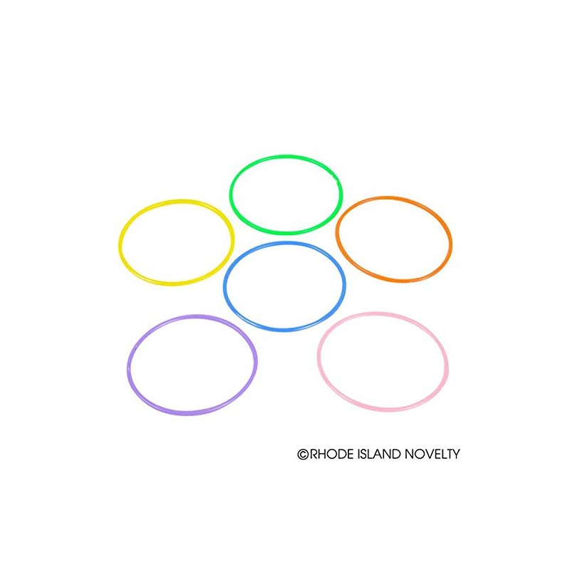 Rhode Island Novelty Neon Jelly Bracelets - Assorted Colors (2-Pack