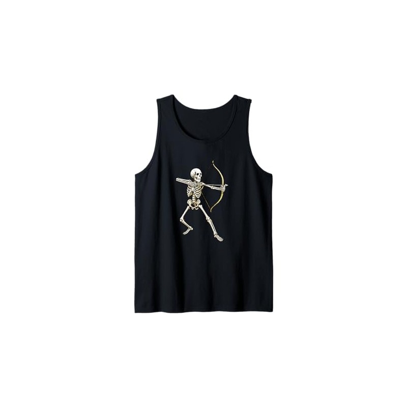 Skeleton Archer Archery Bow and Arrow Tank Top