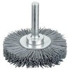 LESSMANN 415872 Foil Brush with Axis, Nylon Wire with Abrasive Grain, 0.6#320, φ2.0 inches (50 mm)