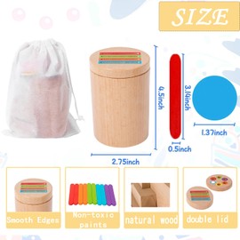 TUNJEJINY Montessori Toys for 1 2 3+ Year Old, 2 in 1 Color & Shape Sorting Toys for Toddlers, Learning Fine Motor Skills Sensory Toys for Boys Girls Gifts