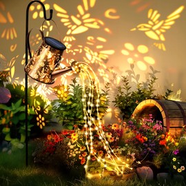 PATIOPIA PATIOPIA Solar Lights Outdoor Garden Decor, Large Lanterns Watering Can Lights Gardening Gifts for Mom Women Grandma Birthday, Hanging Lights Outdoor Decoration for Yard Porch Patio Backyard