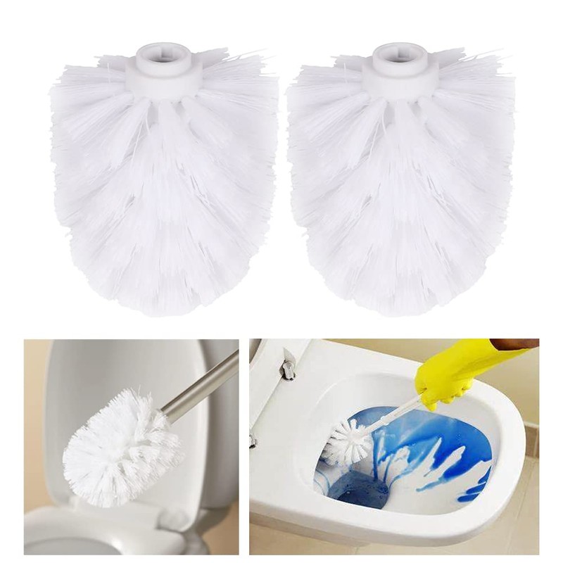 EKDJKK 2PCS Toilet Bowl Brush Replacement Head, Toilet Brush Head
