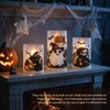 Homemory Halloween LED Pillar Candles, Realistic Flickering Set of 3
