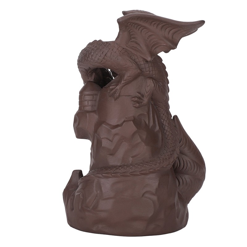 Backflow Incense Burners Dragon Shape Purple Sand Waterfall Burners Home