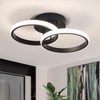 CANEOE Black Led Hallway Light Fixtures,Modern Led Ceiling Light Fixtures,4500K