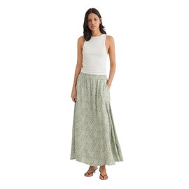 Mavi Lily Pad Leaf Print Women's Long Skirt XS, Lily Pad Leaf Print, XS