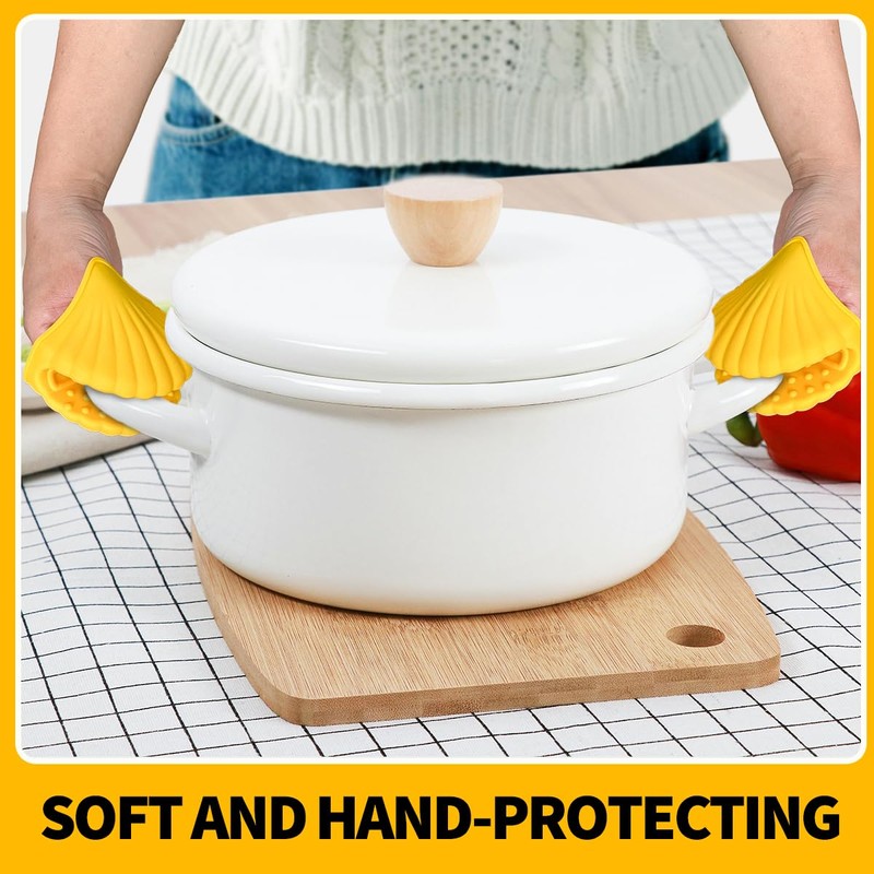 Silicone Shell Pot Holders - Cute Kitchen Gadgets for Funny
