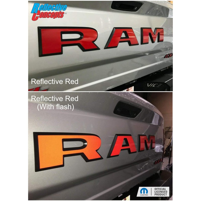Reflective Concepts - RAM Tailgate Emblem Overlay Decal -Fits: 2015-2018