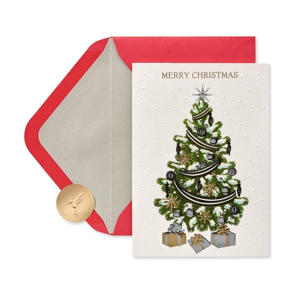 Papyrus Christmas Cards Boxed with Envelopes, Splendor of the Season, Tree (12-Count)