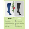 AMITOFO Plus Size Compression Socks Wide Calf for Women &