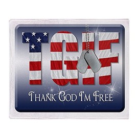 Truly Teague Stadium Throw Blanket Thank God I'm Free