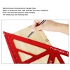 Kadimendium Woodworking Triangle Ruler Multifunctional Aluminum Alloy Square Protractor Framing